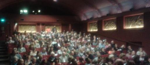 A packed audience at the Phoenix Cinema for the Premiere